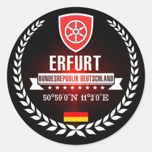 Sticker Rond Erfurt