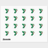 Sticker Rond Eric Carle Christmas Caterpillar (Feuille)