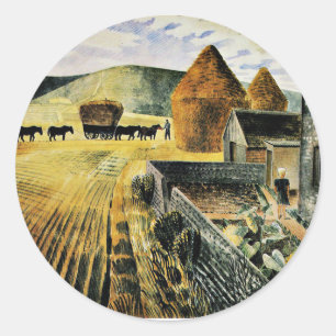 Sticker Rond Eric Ravilious - Furlongs