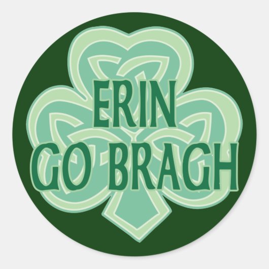 Sticker Rond Erin Go Bragh (Devant)