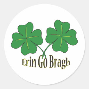 Sticker Rond Erin Go Bragh