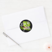 Sticker Rond Erin go Bragh St. Patrick's Day (Enveloppe)