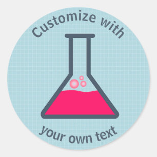 Sticker Rond Erlenmeyer