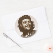 Sticker Rond Ernesto Che Guevara Smile (Enveloppe)