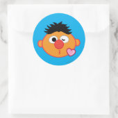 Sticker Rond Ernie Face lance un baiser (Sac)
