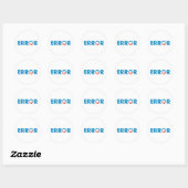 STICKER ROND ERREUR (Feuille)