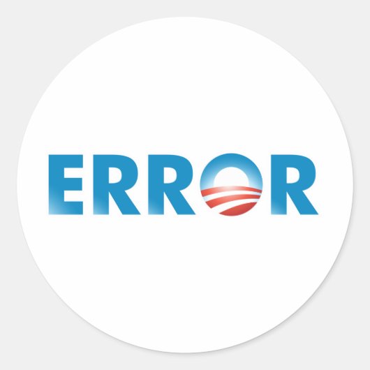 STICKER ROND ERREUR (Devant)