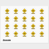 Sticker Rond Erreur 403 : Démocratie interdite (Feuille)