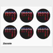 Sticker Rond Erreur Obama 1 (Feuille)