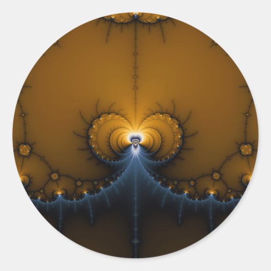 Sticker Rond Erte - Fractale (Devant)