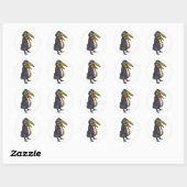 Sticker Rond érudit rabe academic raven (Feuille)