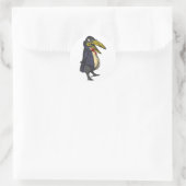Sticker Rond érudit rabe academic raven (Sac)
