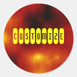 Sticker Rond Éruption chromosphérique - modèle