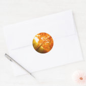 Sticker Rond Éruption solaire (Enveloppe)