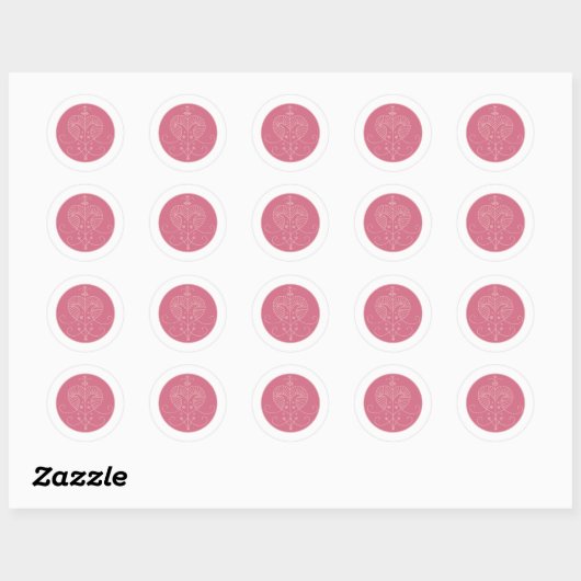 Sticker Rond Erzulie Veve (Feuille)