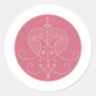 Sticker Rond Erzulie Veve