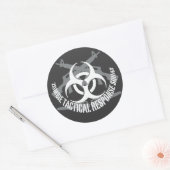 Sticker Rond escadron de réponse tactique zombie 1 (Enveloppe)