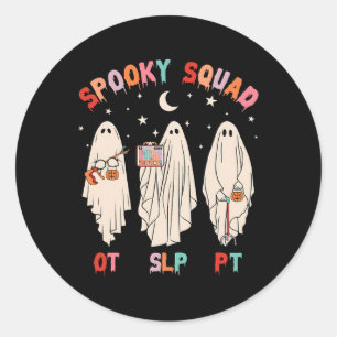 Sticker Rond Escadron éffrayant Esclp Ot Pt Ghost ergothérapie