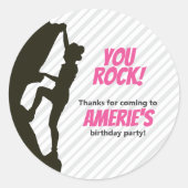 Sticker Rond Escalade Black Girl Rock (Devant)