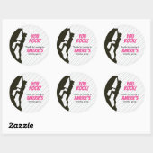 Sticker Rond Escalade Black Girl Rock (Feuille)
