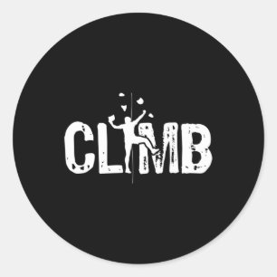 Sticker Rond Escalade Bouldering Mur Climber Rock Escalade Mont