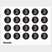 Sticker Rond Escalade Comme Fille Escalade Rocher Escalade Lov (Feuille)