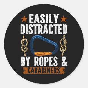 Sticker Rond Escalade de bloc Montagne