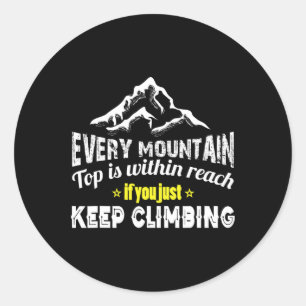 Sticker Rond Escalade de montagne