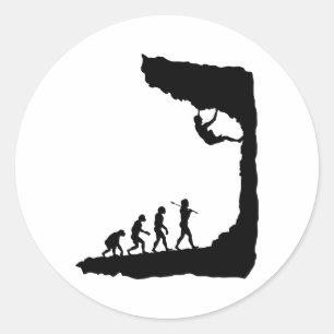 Sticker Rond Escalade de roche