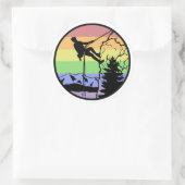 Sticker Rond Escalade de roche (Sac)