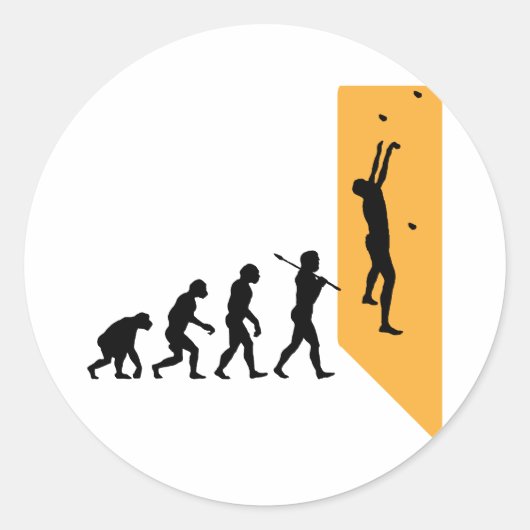 Sticker Rond Escalade murale (Devant)