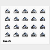 Sticker Rond Escalade rocheuse (Feuille)