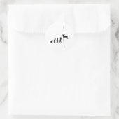 Sticker Rond Escalade rocheuse (Sac)