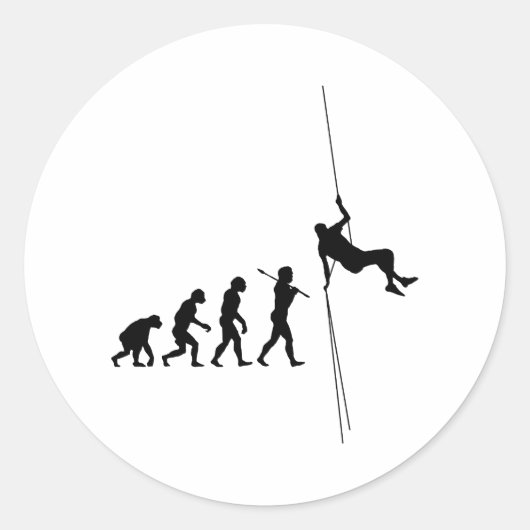 Sticker Rond Escalade rocheuse (Devant)