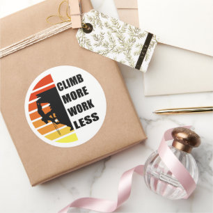 Sticker Rond Escalade rock motivationnelle disant