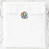 Sticker Rond Escalade Rock Sloth Red Rocks (Sac)