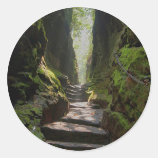 Sticker Rond Escalier mystique