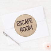 Sticker Rond Escape Room Anniversaire (Enveloppe)