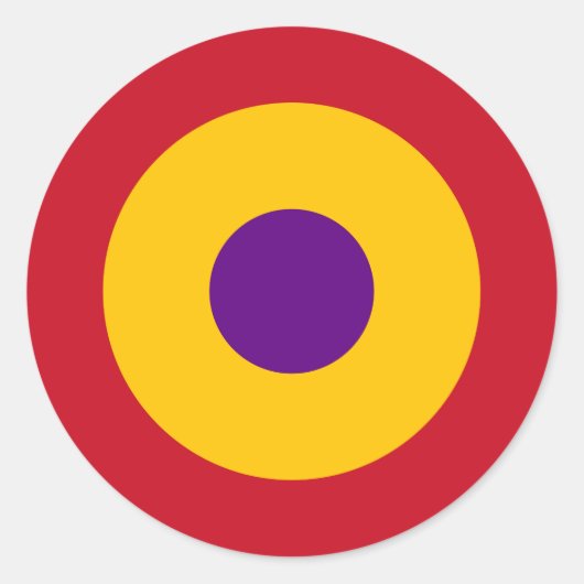 Sticker Rond Escarapela de la República Española (Devant)