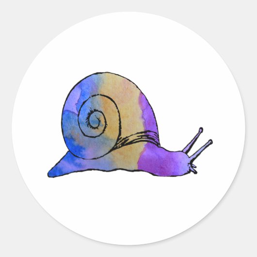 Sticker Rond Escargot (Devant)
