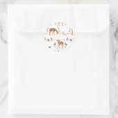 Sticker Rond Escargot de lapin de bois (Sac)