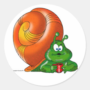 STICKER ROND ESCARGOT DE STANLEY