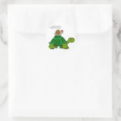 Sticker Rond Escargot et tortue - Turbo Duo (Sac)