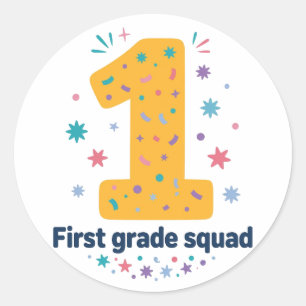 Sticker Rond Escouade de première année