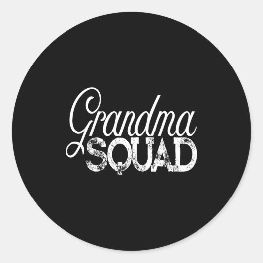 Sticker Rond Escouade Mamie (Devant)