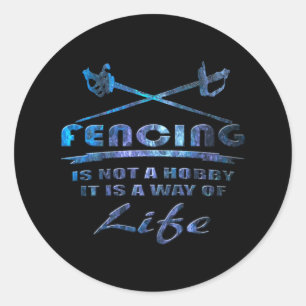 Sticker Rond Escrime