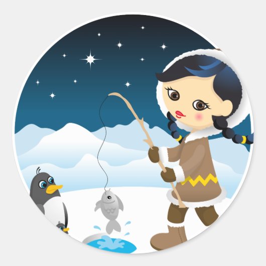 Sticker Rond Eskimo (Devant)