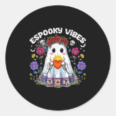Sticker Rond Esoky Vibes Maestra Soky Halloween Mexican Girls (Devant)