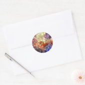 Sticker Rond Espace Abstrait (Enveloppe)