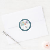 Sticker Rond Espace extra-atmosphérique Premier voyage autour d (Enveloppe)